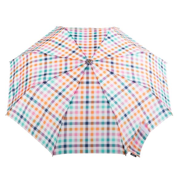 Totes Automatic Open Folding Umbrella Gingham - 8410 - Picture 1 of 1